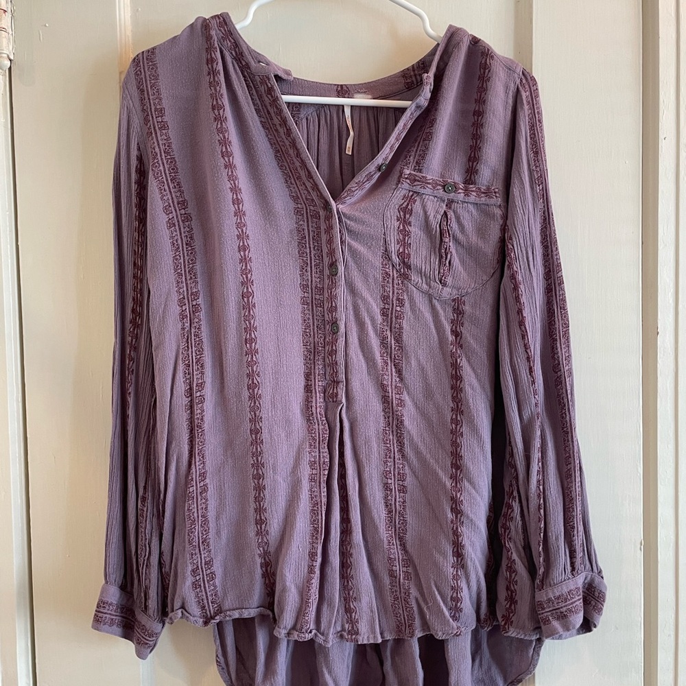Free People Button Down Blouse